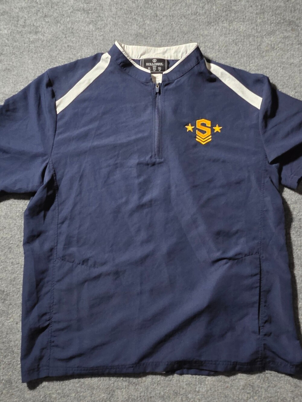 Holloway Navy Blue Adult XL Short Sleeve Pullover Shirt